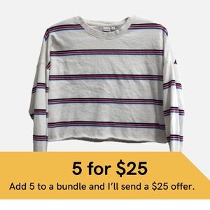 Twik cropped striped long sleeve.